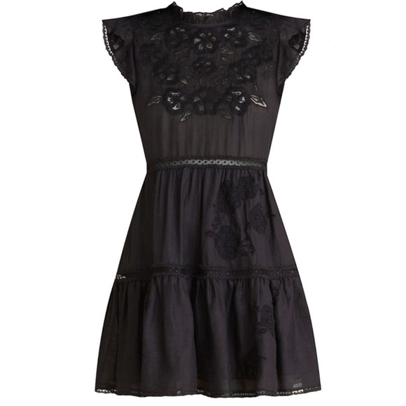 NEW Veronica Beard Sahara Embroidered Black Sleeveless Mini Dress NWT - Picture 12 of 12